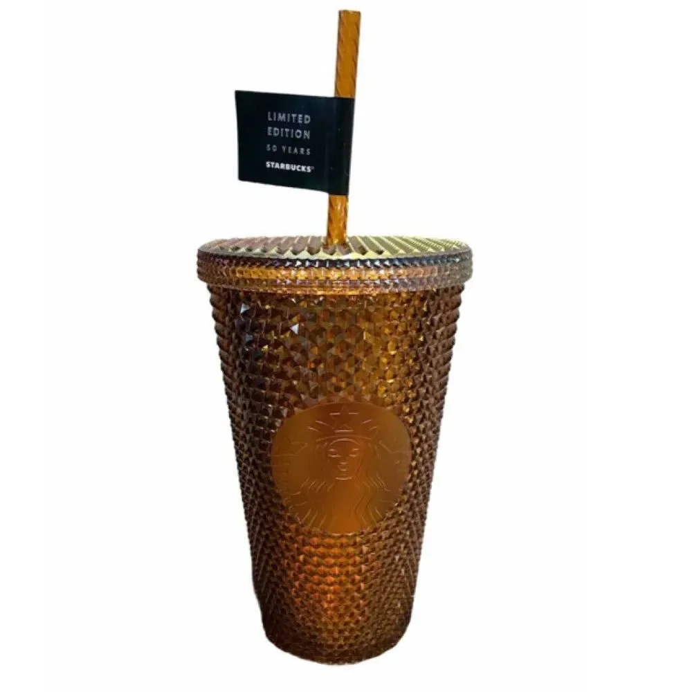 Starbucks 2021 Limited 50 Years Copper Iridescent Studded 16 oz Grande Tumbler